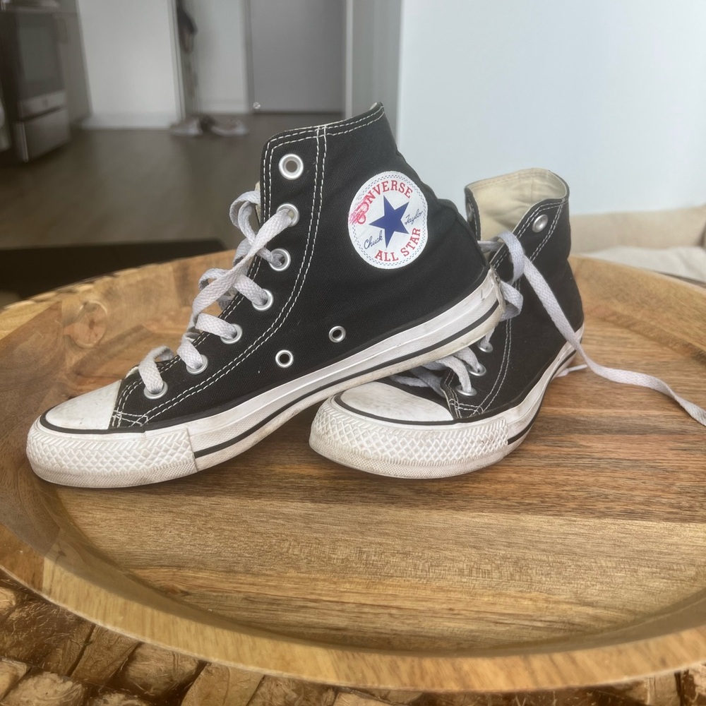 Converse Kids High-Top Sneakers - Black and White